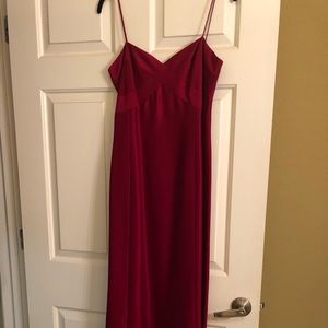 Evening dress. Spaghetti Strap. Red. Sz 8